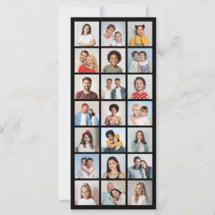 Create Your Own 21 Photo Collage Editable Color Card