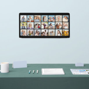 Create Your Own 21 Photo Collage Editable Colour Banner