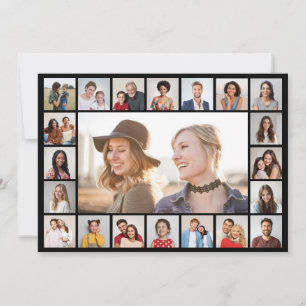 Create Your Own 21 Photo Collage Editable Colour Card