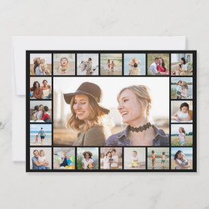 Create Your Own 21 Photo Collage Editable Colour Card