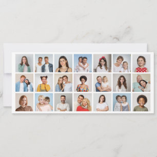 Create Your Own 21 Photo Collage Editable Colour  Invitation