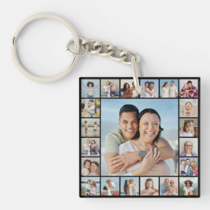 Create Your Own 21 Photo Collage Key Ring