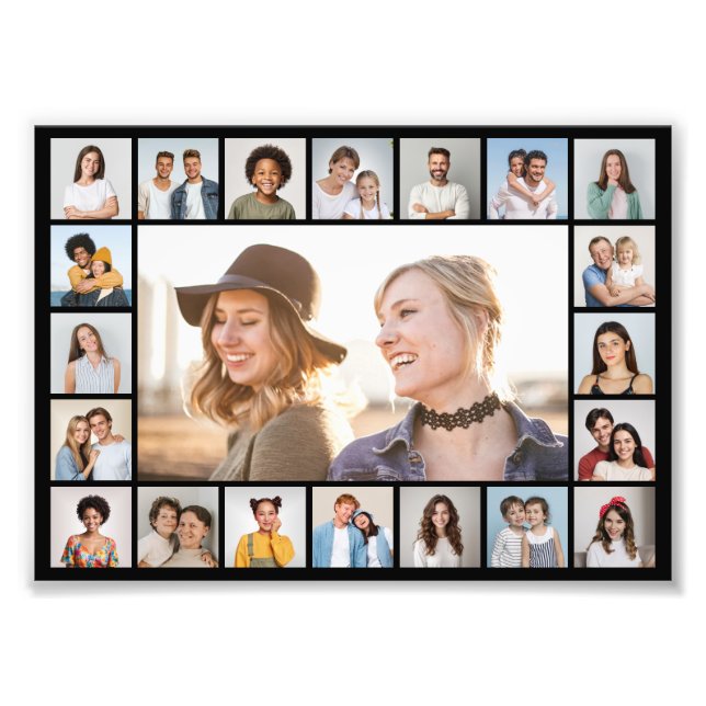 Create Your Own 21 Photo Collage Photo Enlargement Print (Front)