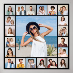 Create Your Own 21 Photo Collage Poster
