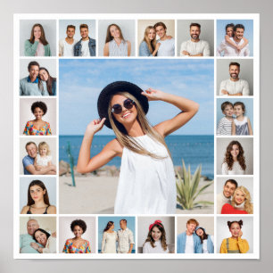 Create Your Own 21 Photo Collage Poster