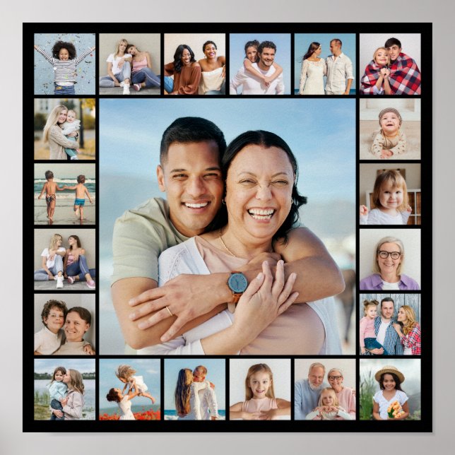 Create Your Own 21 Photo Collage Poster (Front)