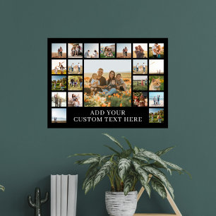 Create Your Own 22 Photo Collage Poster