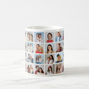 Create Your Own 24 Photo Collage Coffee Mug