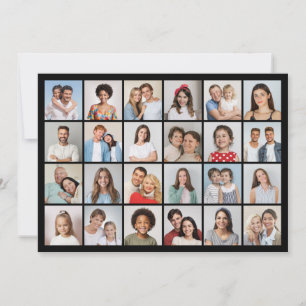 Create Your Own 24 Photo Collage Greeting Card