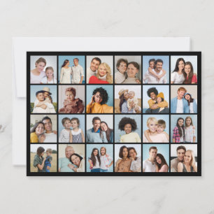Create Your Own 24 Photo Collage Greeting Card