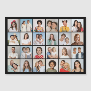 Create Your Own 24 Photo Collage Magnetic Card