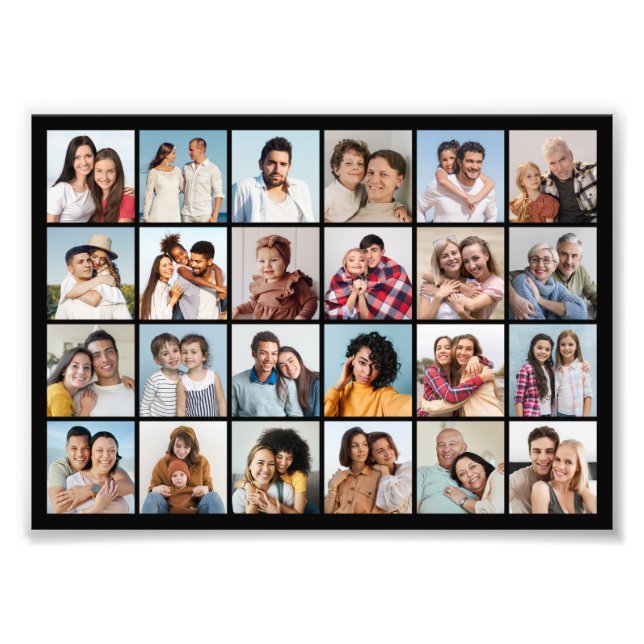 Create Your Own 24 Photo Collage Photo Enlargement (Front)