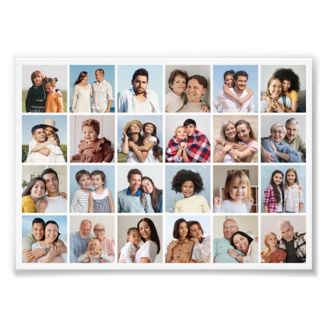 Create Your Own 24 Photo Collage Photo Enlargement (Front)