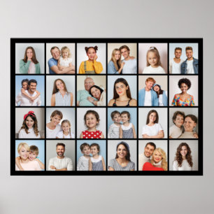 Create Your Own 24 Photo Collage  Poster