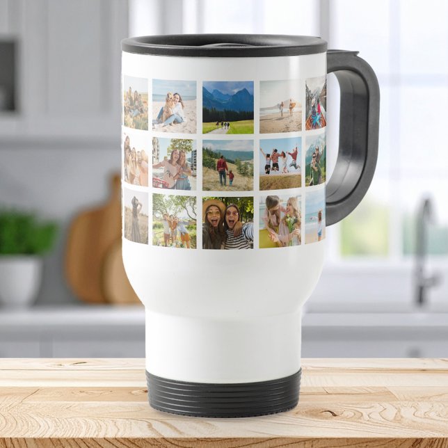 Create Your Own 24 Photo Collage Travel Mug (Creator Uploaded)