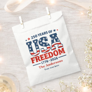 Create Your Own 250 Years of USA Freedom Favour Bags