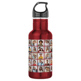 Create Your Own 25 Photo Collage 532 Ml Water Bottle