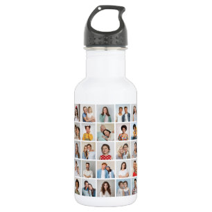 Create Your Own 25 Photo Collage 532 Ml Water Bottle