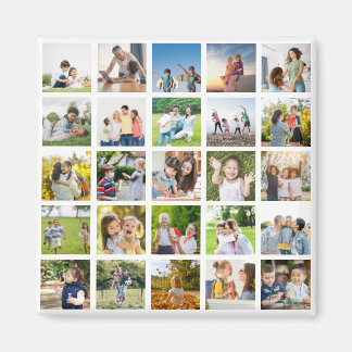 Create Your Own 25 Photo Collage Editable Magnet