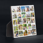 Create Your Own 25 Photo Collage Editable Plaque<br><div class="desc">Create a timeless masterpiece with our "Editable 25 Photo Collage." Perfect for capturing memories from Christmas, birthdays, weddings, anniversaries, graduations, Father's Day, Mother's Day, or any other special occasion, this collage allows you to curate a personalised and stunning visual narrative. With its customisable features, you can arrange and edit the...</div>