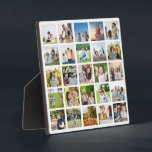 Create Your Own 25 Photo Collage Editable Plaque<br><div class="desc">Create a timeless masterpiece with our "Editable 25 Photo Collage." Perfect for capturing memories from Christmas, birthdays, weddings, anniversaries, graduations, Father's Day, Mother's Day, or any other special occasion, this collage allows you to curate a personalised and stunning visual narrative. With its customisable features, you can arrange and edit the...</div>