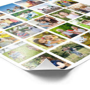 Create Your Own 25 Photo Collage Editable Print