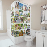 Create Your Own 25 Photo Collage Editable Shower Curtain<br><div class="desc">Create a timeless masterpiece with our "Editable 25 Photo Collage." Perfect for capturing memories from Christmas, birthdays, weddings, anniversaries, graduations, Father's Day, Mother's Day, or any other special occasion, this collage allows you to curate a personalised and stunning visual narrative. With its customisable features, you can arrange and edit the...</div>