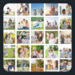 Create Your Own 25 Photo Collage Editable Square Sticker<br><div class="desc">Create a timeless masterpiece with our "Editable 25 Photo Collage." Perfect for capturing memories from Christmas, birthdays, weddings, anniversaries, graduations, Father's Day, Mother's Day, or any other special occasion, this collage allows you to curate a personalised and stunning visual narrative. With its customisable features, you can arrange and edit the...</div>