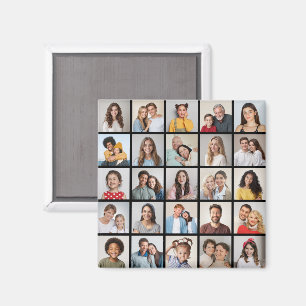 Create Your Own 25 Photo Collage Magnet