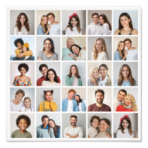 Create Your Own 25 Photo Collage Photo Enlargement Print