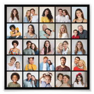 Create Your Own 25 Photo Collage Photo Enlargement Print