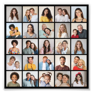 Create Your Own 25 Photo Collage Photo Enlargement Print