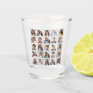 Create Your Own 25 Photo Collage Shot Glass