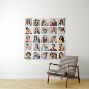 Create Your Own 25 Photo Collage Tapestry