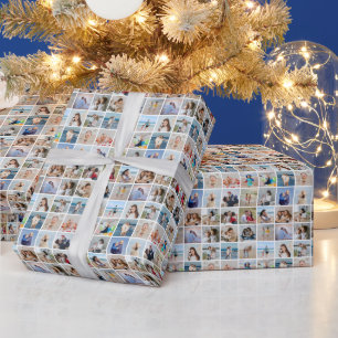 Create Your Own 25 Photo Collage  Wrapping Paper