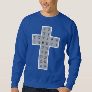 Create your own 26 photo collage Christian cross Sweatshirt