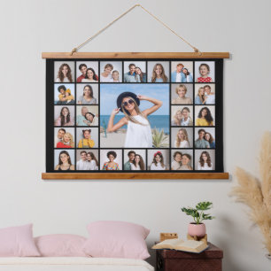Create Your Own 27 Photo Collage Hanging Tapestry