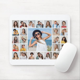 Create Your Own 27 Photo Collage Mouse Mat