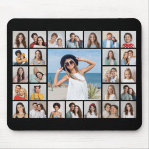 Create Your Own 27 Photo Collage Mouse Mat