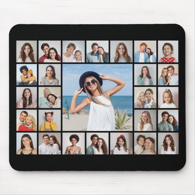 Create Your Own 27 Photo Collage Mouse Mat (Front)