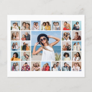 Create Your Own 27 Photo Collage Paper Sheet
