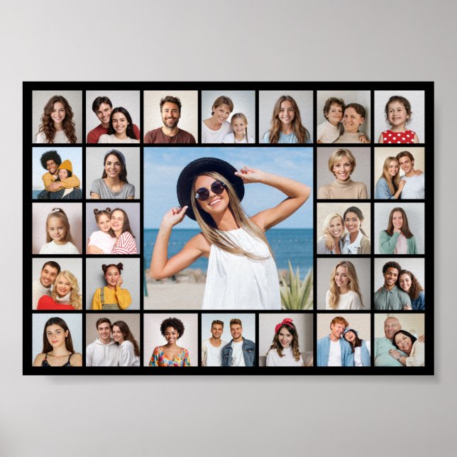Create Your Own 27 Photo Collage Poster (Front)