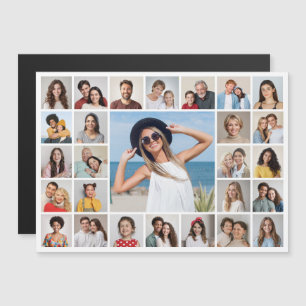Create Your Own 27 Photo Collagen Magnetic Card