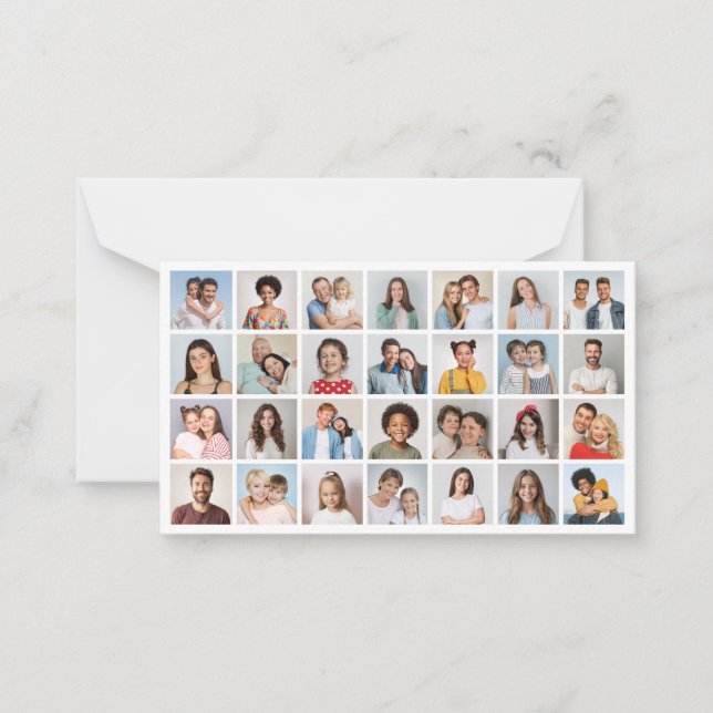 Create Your Own 28 Photo Collage  Card (Front)
