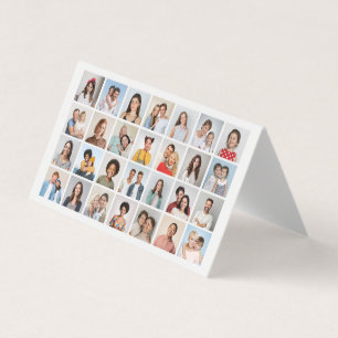 Create Your Own 28 Photo Collage Pack of 25 Cards