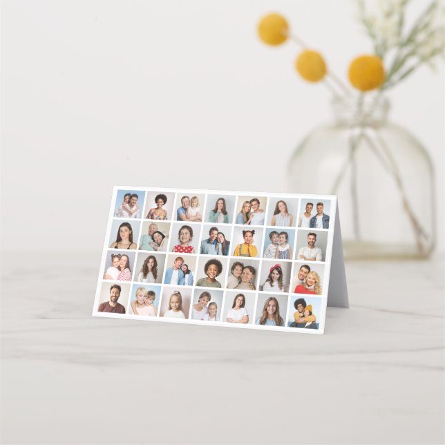 Create Your Own 28 Photo Collage Pack of 25 Loyalty Card (Front)