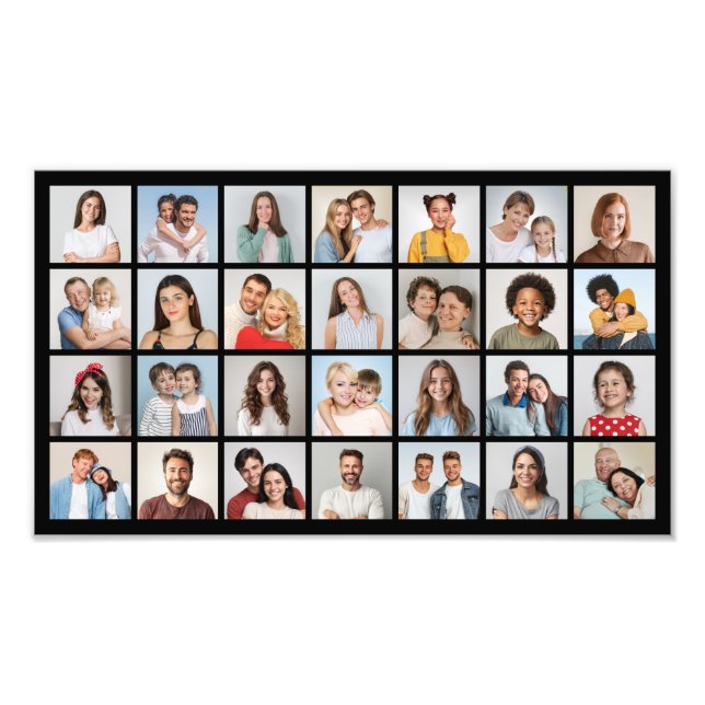 Create Your Own 28 Photo Collage Photo Enlargement (Front)