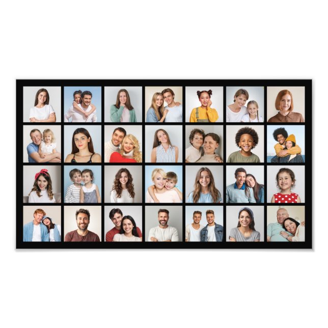 Create Your Own 28 Photo Collage Photo Enlargement Print (Front)
