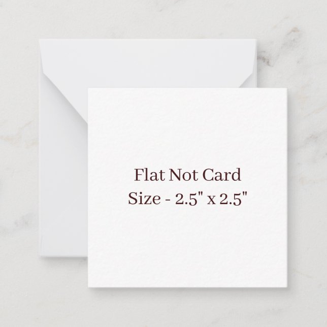 Create Your Own 2.5" x 2.5" Flat Card (Front)