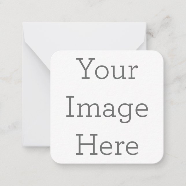 6.4 cm x 6.4 cm Flat Note Card (Front)